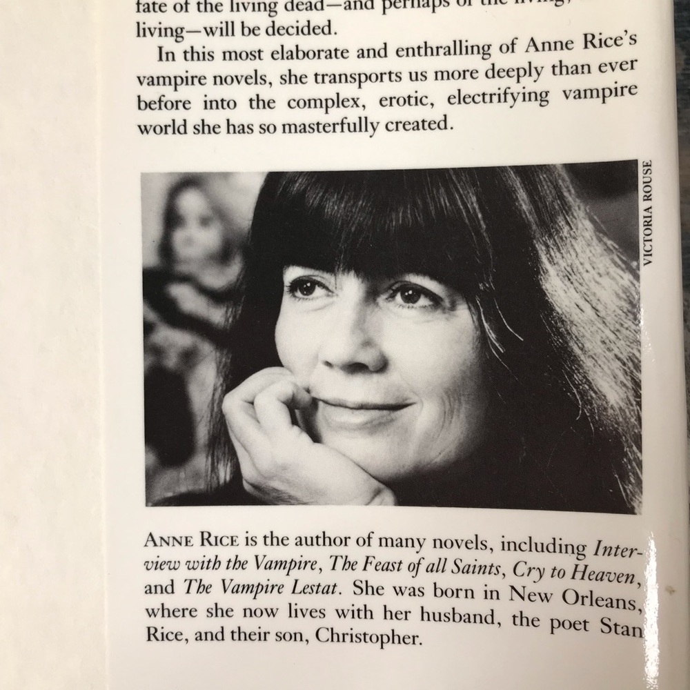 Anne Rice Signed First Edition The Queen of the Damned